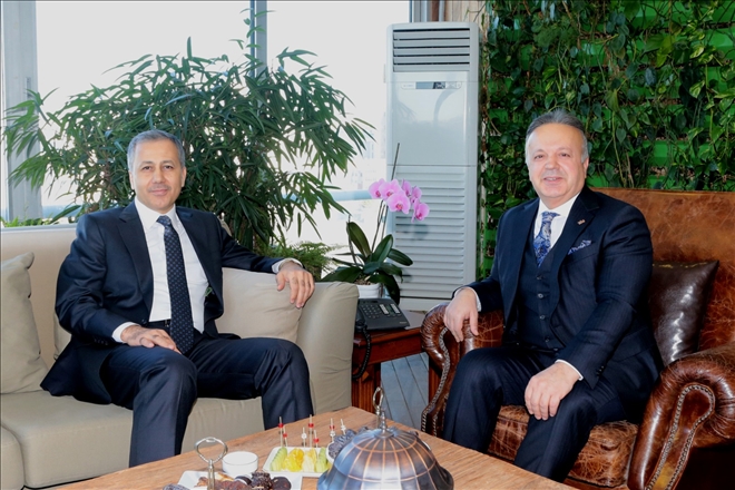 İstanbul Valisi Ali Yerlikaya TİM Başkanı İsmail Gülle´yi ziyaret etti