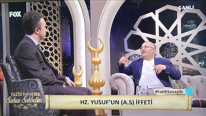 Dr. Erkan Aydın Fox Tv´deki Sahur Programonda Hz. Yusuf´un Kıssasını Anlattı