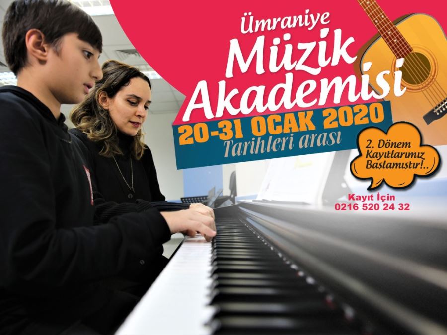 Ümraniye Belediyesi Müzik Akademisi 2. Dönem Kayıtları Başladı