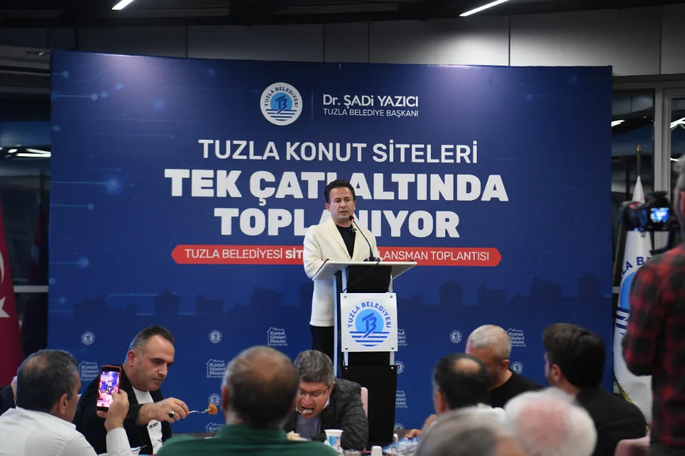 Tuzla Belediyesi ilçedeki 275 site için çözüm masası kurdu - Başkan Yazıcı Tuzla’da 275 site yönetimiyle buluştu 