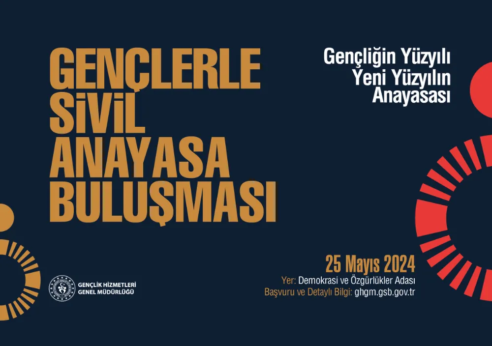 SİVİL ANAYASA İÇİN SÖZ GENÇLERDE!  GENÇLER SİVİL ANAYASAYA YÖNELİK TALEP VE FİKİRLERİNİ KONUŞMAK ÜZERE ‘’DEMOKRASİ VE ÖZGÜRLÜKLER ADASI’’NDA BULUŞACAK