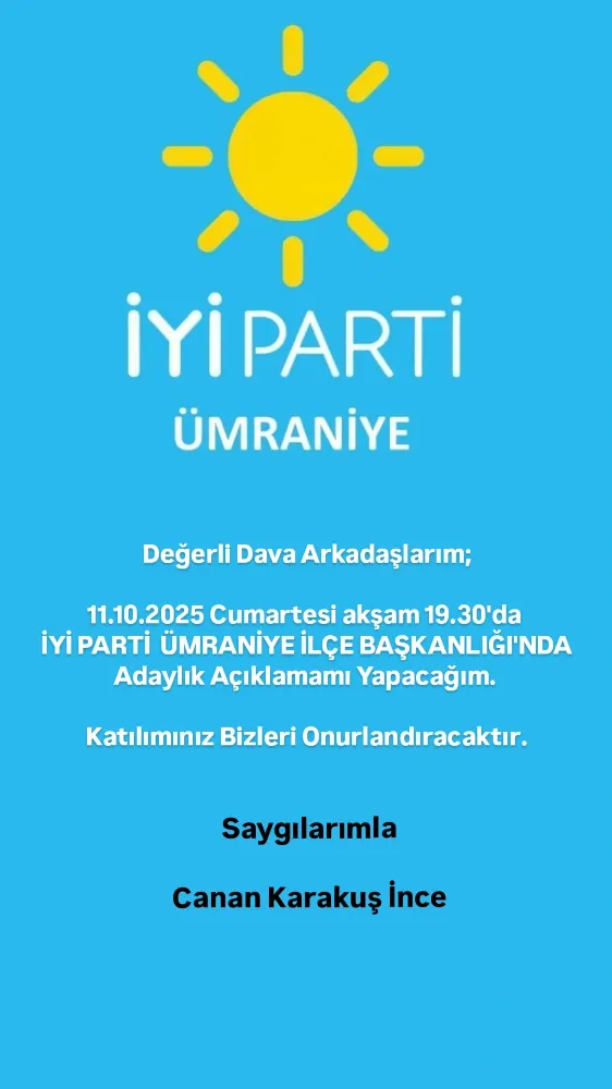Ümraniye İYİ Partide Kongre Heyecanı