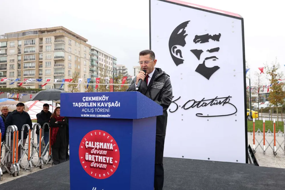 ÇEKMEKÖY TAŞDELEN KAVŞAĞI TÖRENLE HİZMETE AÇILDI