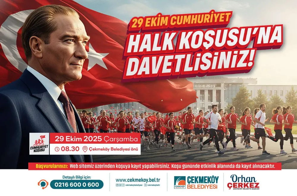 ÇEKMEKÖY’DE CUMHURİYET COŞKUSU KOŞUYLA KUTLANACAK