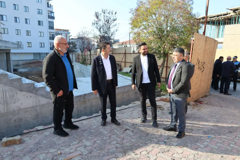 Başkan Çerkez Yapımı Devam Camii İnşaatını İnceledi