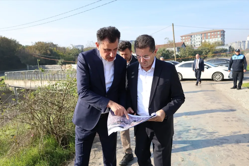 Başkan Orhan Çerkez Palamut Deresii Etüt Çalışmalarını İnceledi 