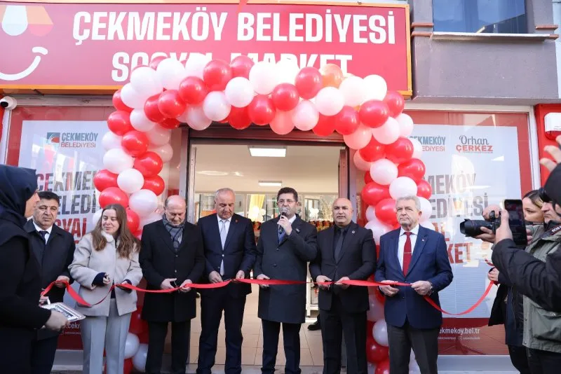 ÇEKMEKÖY BELEDİYESİ SOSYAL MARKET HİZMETE AÇILDI