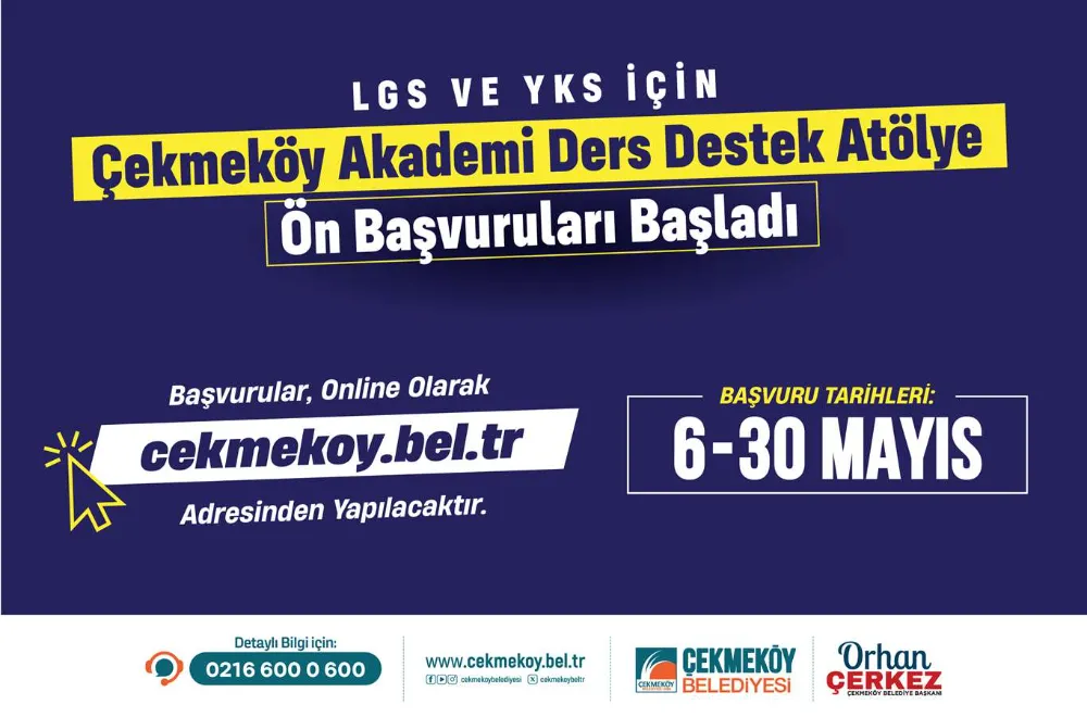 DERS DESTEK ATÖLYELERİNDE ÖN KAYITLAR BAŞLADI