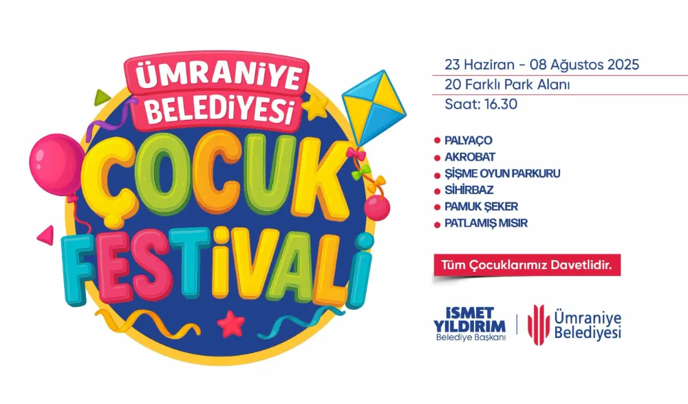 ÜMRANİYE’DE YAZ NEŞESİ: ÇOCUK FESTİVALİ BAŞLIYOR!