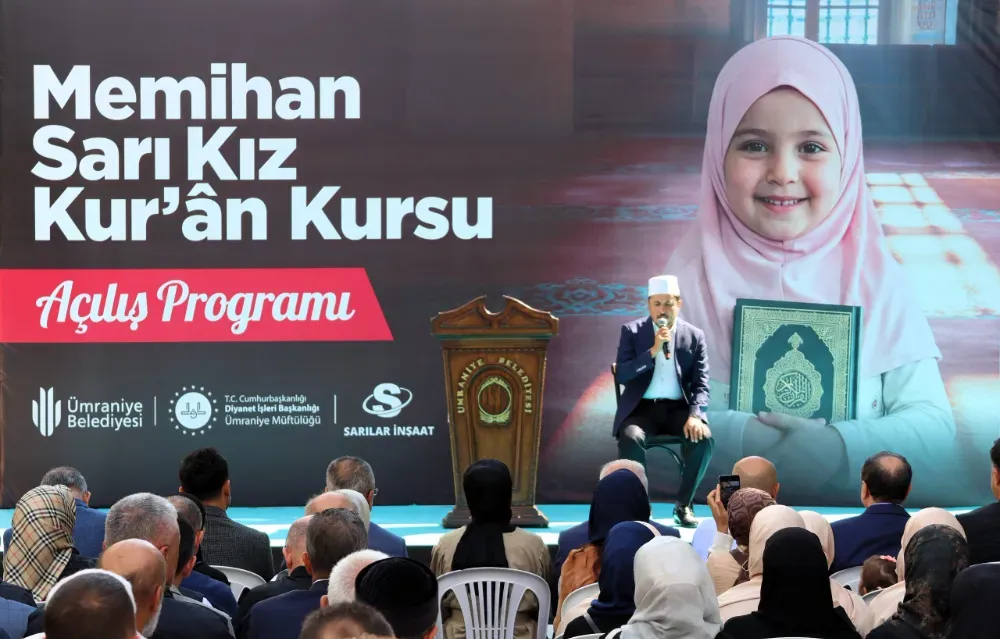HUZUR MAHALLESİ’NDE MEMİHAN SARI KIZ KUR’AN KURSU HİZMETE AÇILDI